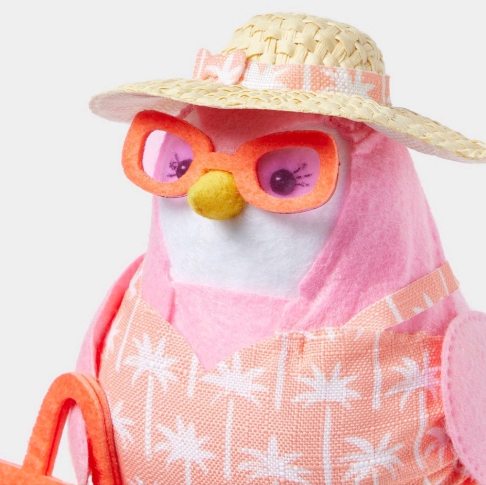 Rare, Coral Target Fabric Bird, Sun Squad